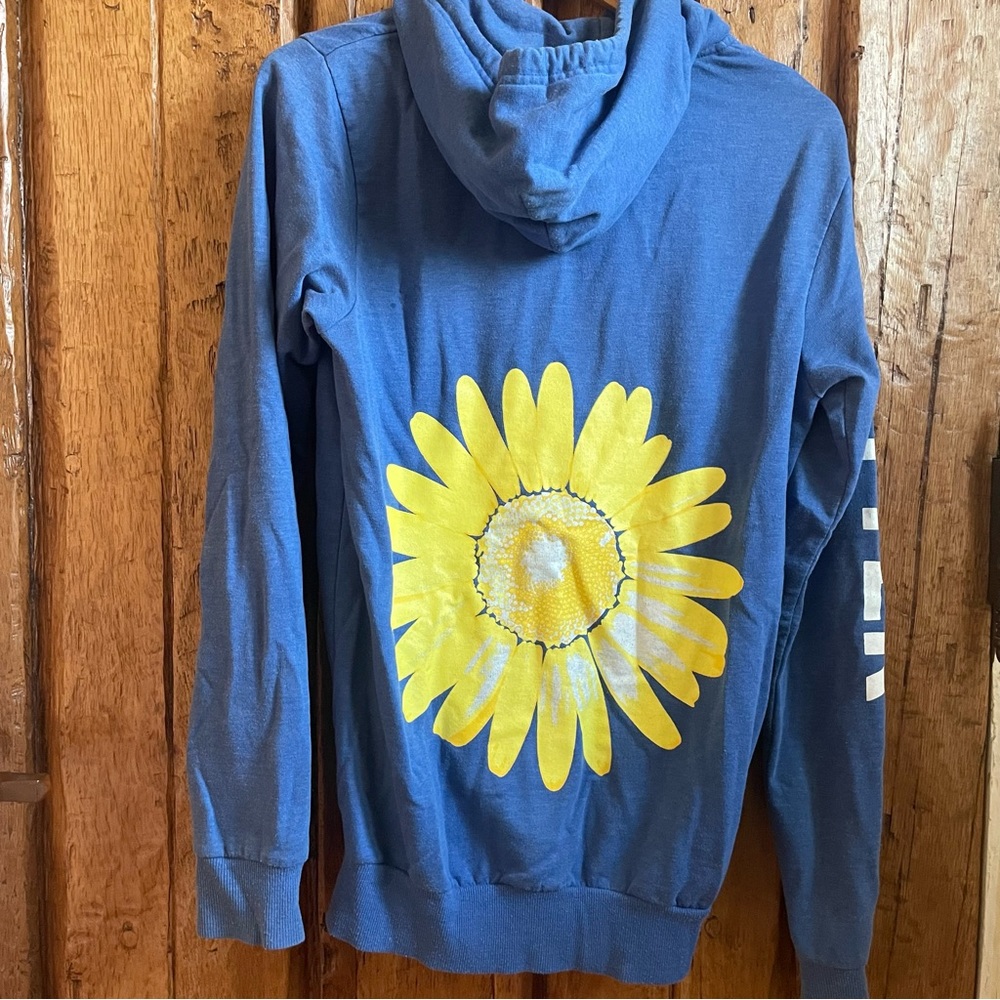 Butter Zip Front Sunflower Super Soft Hoodie Sweatshirt - Medium - Picture 1 of 9